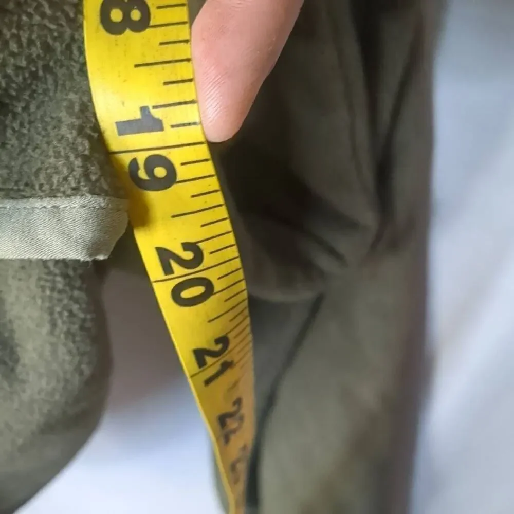 Burton Hearth Anorak Kangaroo Quarter Button Fleece Olive Camo Trim DryRide Swea